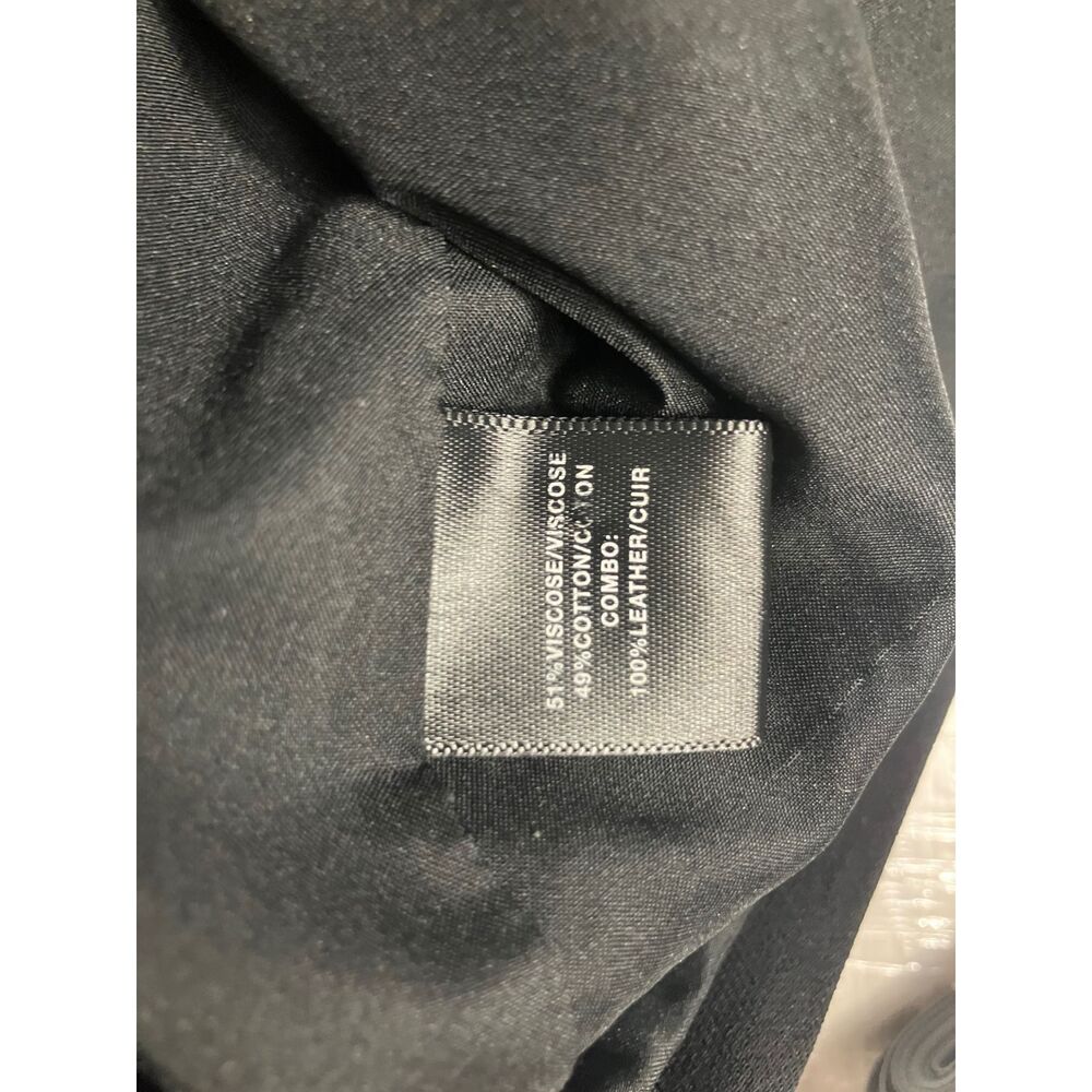 Lafayette 148 New York Black Jacket with Leather Trim – Size 16 - Picture 9 of 9